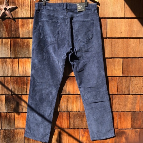NWT Banana Republic Navy Slim Fit Corduroy Pants - Picture 5 of 6